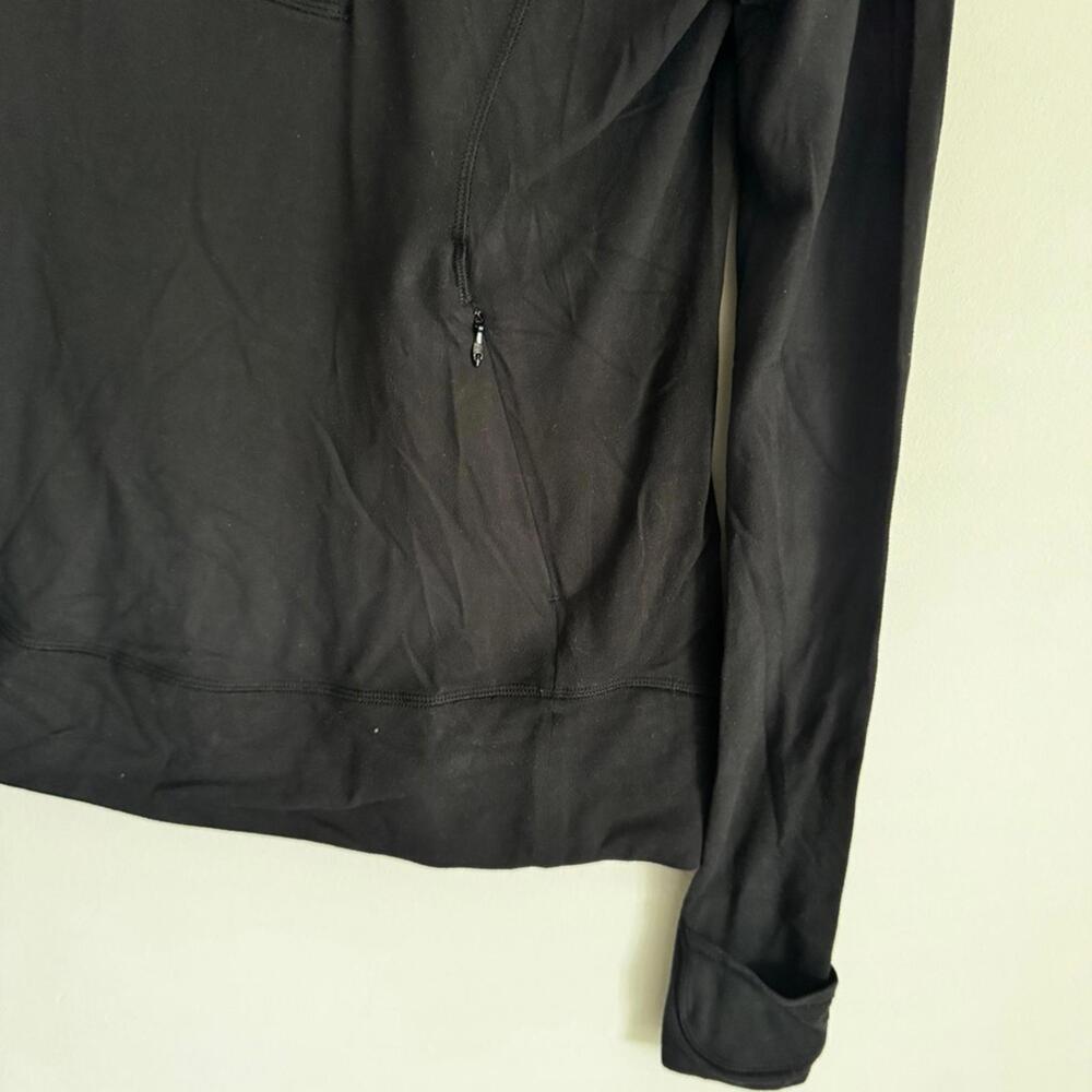 1 🖤 Lululemon Think Fast Pullover - Black / Parallel Stripe Black White - Picture 7 of 9